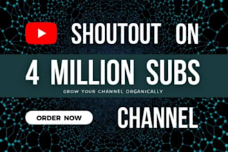 promote USA youtube channel shoutout grow organic subscribers for your channel
