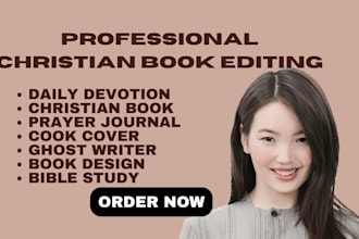 format design christian e book ghost write, daily devotion prayer journal