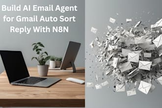 build ai email agent for gmail auto sort reply with n8n