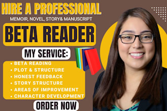 beta read, critique, fiction novel, memoir, developmental editor