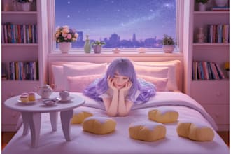 draw anime background for game visual novel fan art scenery art and vtuber strea