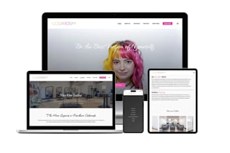 design beauty salon, spa website, hair extension, fashion makeup cosmetic wix