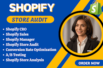 boost sales with shopify cro, shopify store audit, website seo