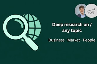 make a deep internet research for you