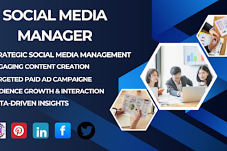 instagram promotion,pinterest marketing, and social media marketing manager