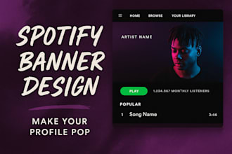 design a stunning spotify banner that reflects your vibe