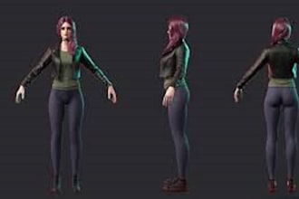 customize 3d model, fix mesh, retopology, arma 3 model, ue5 game character,rig3d