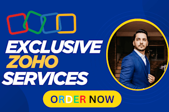 be your zoho expert for CRM, books, sites, forms, campaigns, and meeting setup