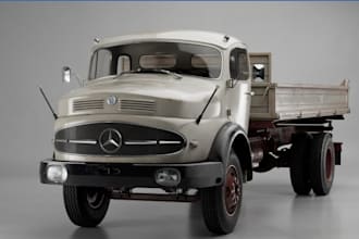 design 3d realistic truck for fivem, crane, 3d game asset,handling meta setup