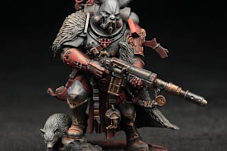 paint warhammer 40k, space marine portrait art