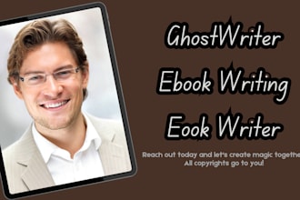ghostwrite 30k words ebook ghostwriter fiction ghost book writer kindle book