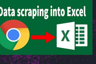 create a custom web scraper with export to google sheets or excel