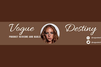 design headers and cover for your youtube channel