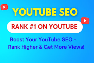 promote your youtube video organically and make it rank up on page 1