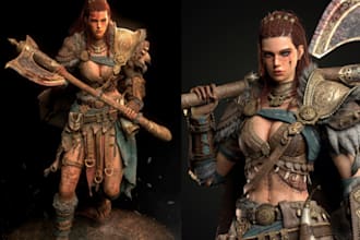 create aaa 3d realistic game character, 3d metahuman rigging unreal engine 5