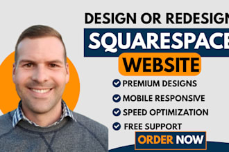 develop squarespace website or redesign squarespace, build squarespace website