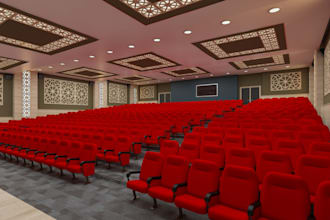 visualize 3d conference hall,auditorium interior render,cinema design,cgi decor