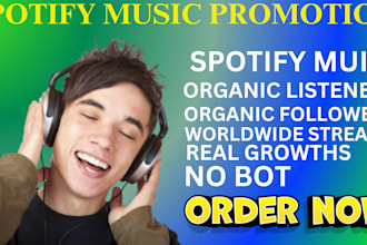 do organic spotify promotion, spotify music promo, spotify album marketing
