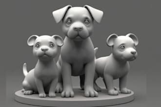 sculpt 3d model 3d animal model 3d pets model for 3d printing