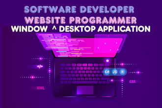 be your software developer, website programmers, windows or desktop applications