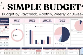 create or automate your excel spreadsheet or budget planner