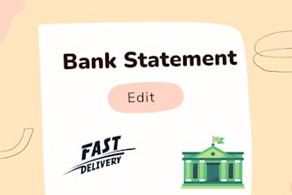 prepare bank reconciliation and financial statements for you