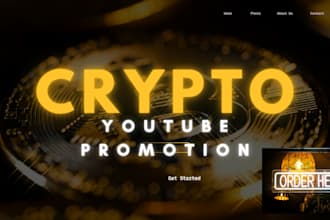 do crypto token promotion, coin promotion, youtube short out and monetization