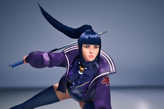 design stunning 3d game characters for unreal and unity with animation blender