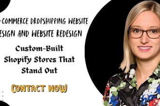 build shopify store design ecommerce dropshipping store shopify website design