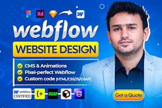 develop or redesign webflow website and convert figma to webflow