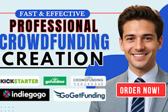 setup crowdfunding campaign creation gofundme indiegogo kickstarter fundraising