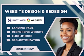 build webador website or hostinger website design and hostinger website redesign
