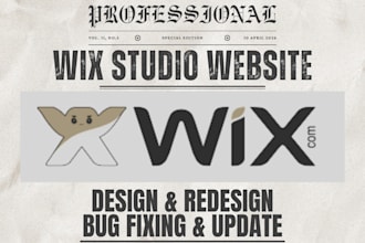 update build wix website redesign wix to wordpress ecommerce website development