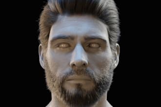 create 3d realistic metahuman game character model xgen design ue5 daz 3d maya