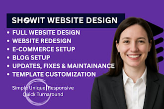 design and customize showit website or showit template with blog and SEO