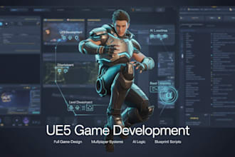 do unreal engine game development, develop unreal engine game, ue5 blueprints