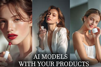 create realistic ai product photography with model for your brand
