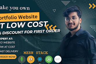 make protfolio website for you