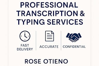 professionally type and format documents or medical reports