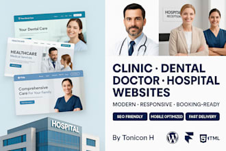 design clinic dental doctor hospital healthcare homecare therapy website