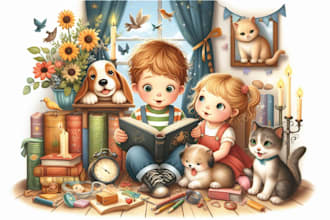 illustrate children story book illustration children story book illustration