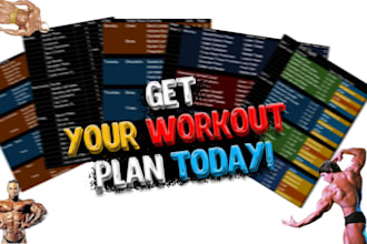 make custom workout plan from beginner to advance