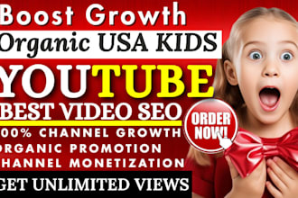 do viral USA kids youtube promotion best video seo music channel growth manager