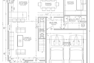 draw your architectural floor plan in auto cad 2d