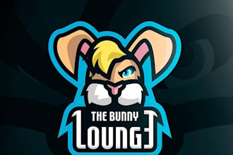 custom unique bunny logo design  cute, clever and totally