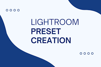 create premium custom lightroom presets for you