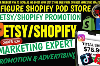 do shopify pod promotion etsy pod promotion ecommerce marketing shopify pod
