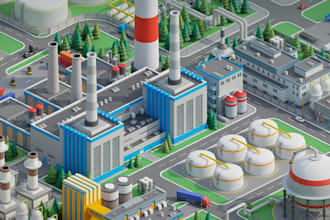 design industrial building, warehouse and factory