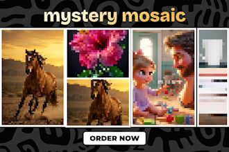 do mystery mosaic color by number  for adult children and amazon KDP