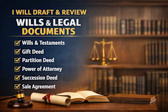 help with will drafting, inheritance, succession and legal heir matters in india